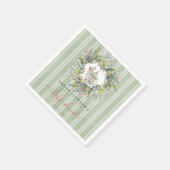 Merry Little Christmas Baby shower Papier servet (Hoek)