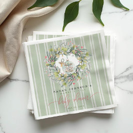 Merry Little Christmas Baby shower Papier servet
