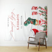 Merry Little Christmas Baby shower Tapestry Wandkleed (In Situ (horizontaal))