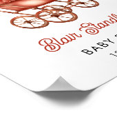 Merry Little Christmas Baby shower Welkomstbord Poster (Hoek)