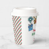 Merry Little Christmas Birthday Custom Paper Cup Papieren Bekers (Rechts)