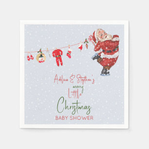 Merry Little Christmas Boy Meisje Winter Baby show Servet