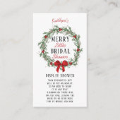 Merry Little Christmas Bridal Display Douche Informatiekaartje (Voorkant)