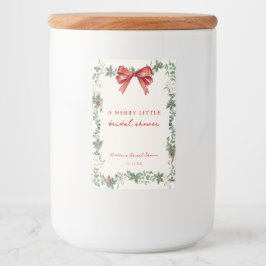Merry Little Christmas Bridal Shower Favor Labels Voedselcontainer Etiket