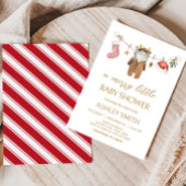 Merry Little Christmas Clothes Baby shower Kaart