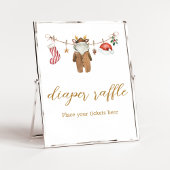 Merry Little Christmas Clothes Baby shower Poster