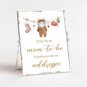 Merry Little Christmas Clothes Envelope Station Poster