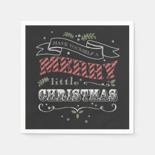 Merry Little Christmas Cocktail servetten