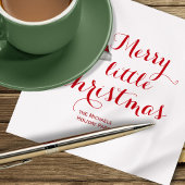 Merry Little Christmas Custom Servet