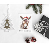 Merry Little Christmas Donkey, op maat Feestdagenkaart