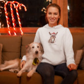 Merry Little Christmas Donkey, op maat Hoodie