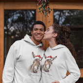 Merry Little Christmas Donkey, op maat Hoodie