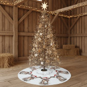 Merry Little Christmas Donkey, op maat Kerstboom Rok