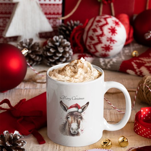 Merry Little Christmas Donkey, op maat Mok