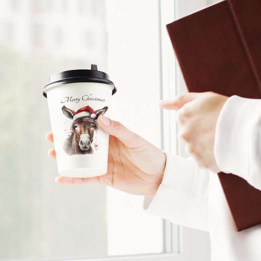 Merry Little Christmas Donkey, op maat Papieren Bekers