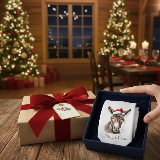 Merry Little Christmas Donkey, op maat Stropdas