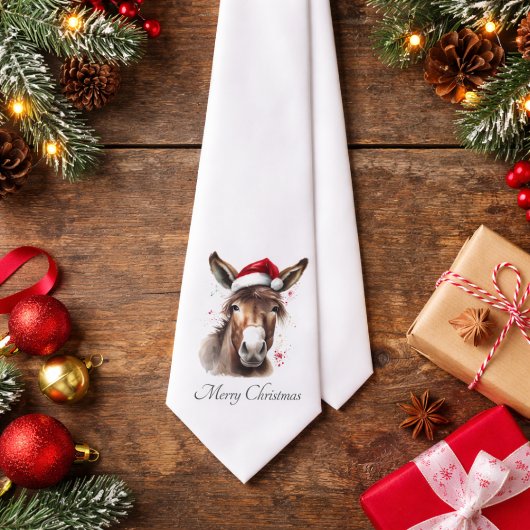 Merry Little Christmas Donkey, op maat Stropdas