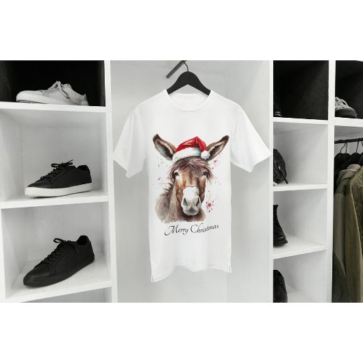 Merry Little Christmas Donkey, op maat T-shirt