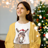 Merry Little Christmas Donkey, op maat T-shirt