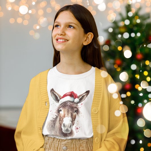 Merry Little Christmas Donkey, op maat T-shirt