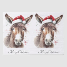 Merry Little Christmas Donkey, op maat Tissuepapier