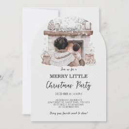 Merry Little Christmas Family Party-uitnodiging Kaart
