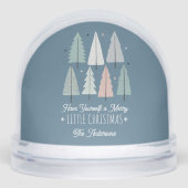 Merry Little Christmas Family Photo Snow Globe Sneeuwbol (Voorkant)