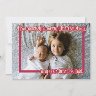 Merry Little Christmas Frame Card Feestdagenkaart