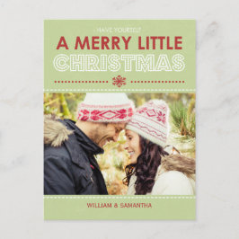 Merry Little Christmas Holiday Briefkaart