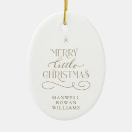 Merry Little Christmas Holiday Nieuw Baby Ornament