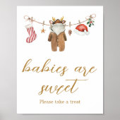 Merry Little Christmas Kleding Baby's zijn lief Poster (Voorkant)