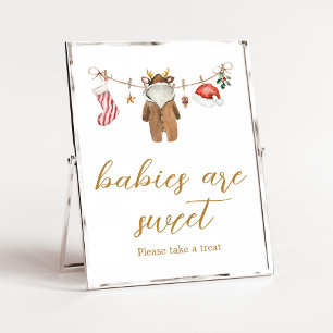 Merry Little Christmas Kleding Baby's zijn lief Poster