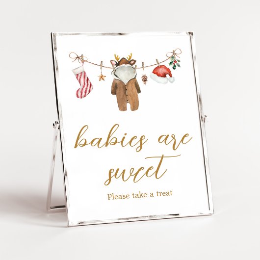 Merry Little Christmas Kleding Baby's zijn lief Poster