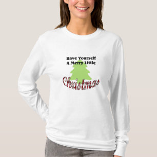MERRY LITTLE CHRISTMAS LADIES LONG SLEEVE T SHIRT
