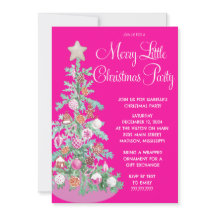 Merry Little Christmas Party uitnodiging