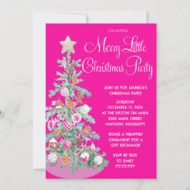 Merry Little Christmas Party uitnodiging