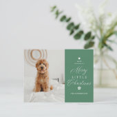 Merry Little Christmas Pet Holiday Briefkaart (Staand voorkant)