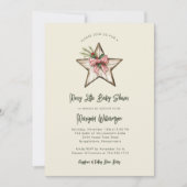 Merry Little Christmas Rustic Baby Shower  Invitat Kaart (Voorkant)