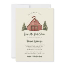 Merry Little Christmas Rustic Baby shower