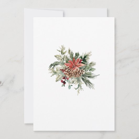 Merry Little Christmas Santa Baby shower Kaart (Achterkant)