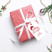 Merry Little Christmas Schattige Custom Cadeaulabel