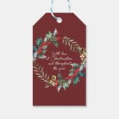 Merry Little Christmas time vakantie cadeau labels Cadeaulabel (Achterkant)
