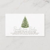 Merry Little Christmas Tree Baby Boek Verzoek Informatiekaartje (Voorkant)