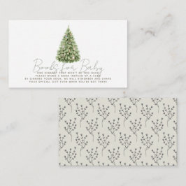 Merry Little Christmas Tree Baby Boek Verzoek Informatiekaartje