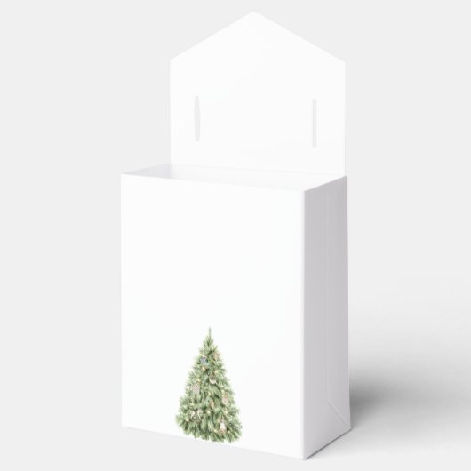 Merry Little Christmas Tree Baby shower Bedankdoosjes (Geopend)