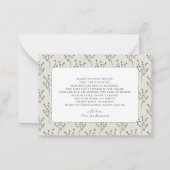 Merry Little Christmas Tree Baby shower Notitiekaartje (Achterkant)