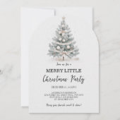 Merry Little Christmas Tree Party Uitnodiging (Voorkant)