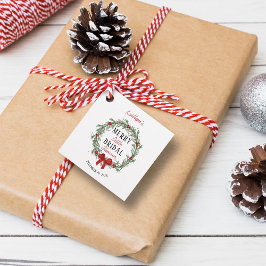 Merry Little Christmas Vrijgezellenfeest Bedankjes Labels