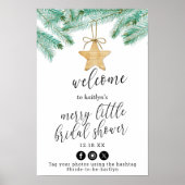Merry Little Christmas Vrijgezellenfeest Welkom Poster (Voorkant)