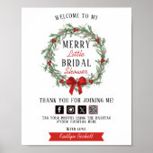 Merry Little Christmas Vrijgezellenfeest Welkom Poster (Voorkant)